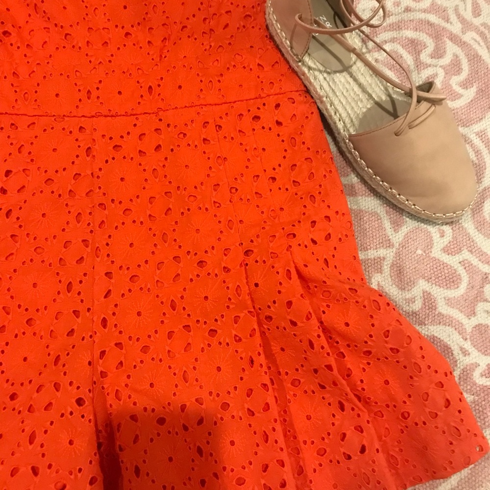 Orange eyelet romper - Picture 4 of 5